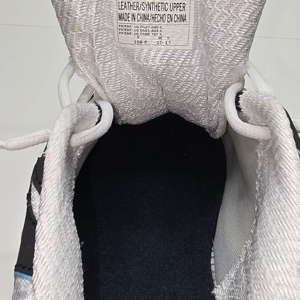 Skechers D'Lites Black White and Light Blue Women's Sneakers - Picture 5 of 6